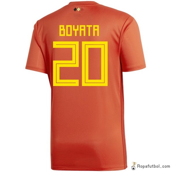 Camiseta Belgica Replica Primera Ropa Boyata 2018 Rojo